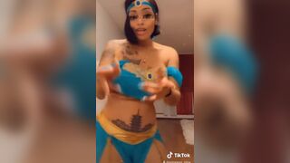 Priceless_nina Short Hair Ebony Whore With Big Tits Teasing Sexy Dance TikTok Video