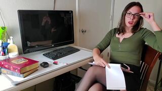 Nasty Class Teacher Teasing Student And Fingering In The Office Video