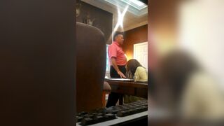 Naughty Secretary Sucking His Boss's Cock While Working Spycam Video