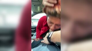 Horny Whore Sucking A Cock In The Car And Waiting For Cum Video