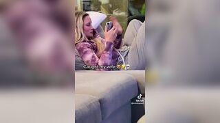 Blonde Wife Rubbing Her Smelly Pussy Tiktok Video