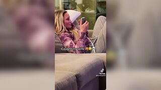 Blonde Wife Rubbing Her Smelly Pussy Tiktok Video