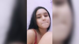Pretty Teen Baby Teasing Showing Tits And Fingering Her Cute Pussy Streaming Video