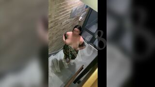 BBW Babe Removes Her Clothes In Public Video