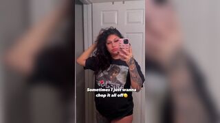 BBW Bitch Teasing Infront Of Mirror Video