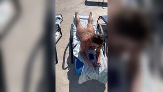 Hot Milf Sun Bathing While Wearing Bikini at Outdoor VIdeo