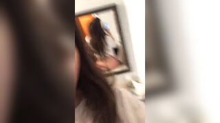 Horny Boy Friend Slap His Gf's Big Booty Mirror Video
