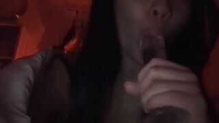 Teen Asian Sucking A Dildo Teasing Video