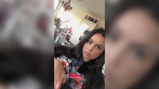 Latina Wife Flashing Her Hidden Massive Boobs Leaked Video