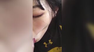 Chinese Slut Licking A Dick Tip Video