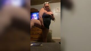 Horny BBW Granny Teasing While Removing Her Clothes Video