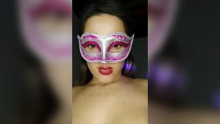 Adorable Camgirl Strip Teasing In Disco Light Video