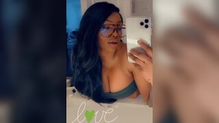 Cute Ebony Slut Teasing Her Fans Video