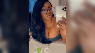 Cute Ebony Slut Teasing Her Fans Video
