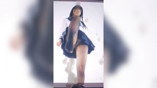 Huge Cumshot On A Japanese Hotties Picture Masturbate Video