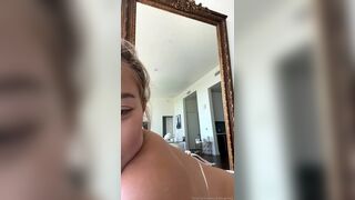 Stefanie Bikini Slut Playing With Her Big Tits While No one at Home Video