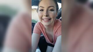 Horny Girlfriend Wants To Suck BBC In The Car And Drinking Cum Video