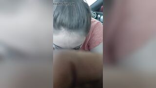 Horny Girlfriend Wants To Suck BBC In The Car And Drinking Cum Video