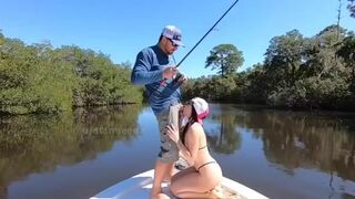 Starrseed2 Hottie Sucking A Dick On A Boat While He Is Fishing Video
