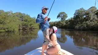 Starrseed2 Hottie Sucking A Dick On A Boat While He Is Fishing Video