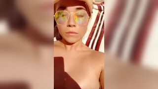 Young Beautiful Teen Girl in Bikini Showing Herself on Beach Leaked Video
