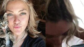 Pierced Blonde Giving Blow job to a Stranger Video