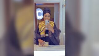 Sanchiworld Hot Black Girl Shows Her Beauty Mirror Video