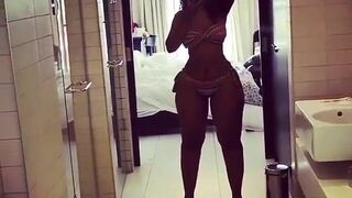 Sanchiworld Showing Her Body With A Bikini In A Hotel Room Video