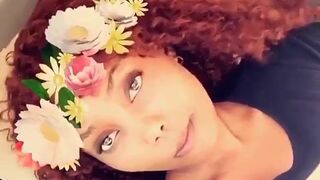 Sanchiworld Curly Haired Babe Teasing Fans Video