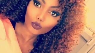 Sanchiworld Curly Haired Black Bitch Video