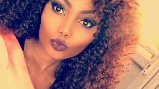 Sanchiworld Curly Haired Black Bitch Video