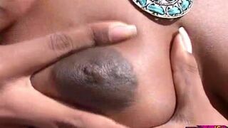Lady Boy With Big Boobs Getting Dildo Fuck by a Guy Video