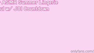 GwenGwiz ASMR Summer Lingerie Haul JOI Countdown Videos Porn Leaked
