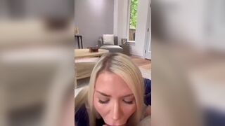 Blonde Babe With Bouncy Booty Passionately Sucks a Guy's Cock And Gets Fucked Eventually Video