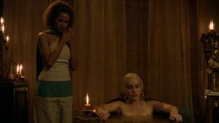 Gorgeous HD Emilia Clarke Naked Bath Sex Scene