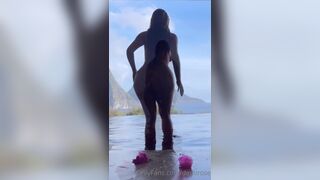 Demi Rose Mawby Nude Boobs Bikini Pool Bounce Onlyfans Video Leaked