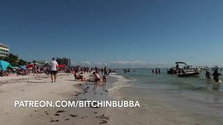 Bitchinbubba wearing Black Bikini in Beach Patreon leaked video