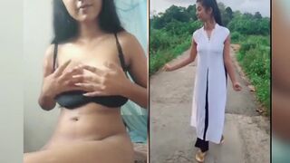 Sri Lankan Tiktok Girl Tharushi Rukshani masturbating on cam