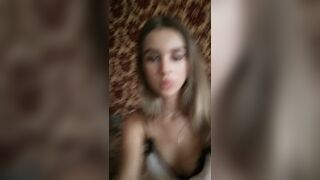 Hot cute russian girl showing her tits on a live