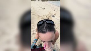 Sexy Woe Alexandra Paying Blowjob On The Beach