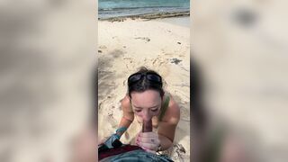 Sexy Woe Alexandra Paying Blowjob On The Beach