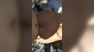 Gorgeous blow job and porn outside