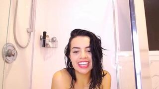 Sofiastorm Naughty Beauty Tease a Dildo While Getting Shower Video