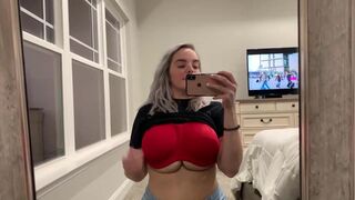 Whiptrax Fondling Her Breast Selfie Video