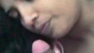 Shy girlfriend with long hair sucks cock well
 Indian Video
