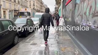Maevaa Sinaloa - Manhunt in Paris, I fuck with AD Laurent in front of my boyfriend - Double facial