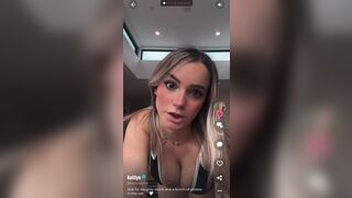 Kaitlyn Krems Showing Her Cleavage On Tiktok Video
