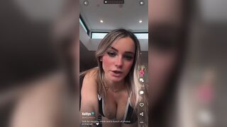 Kaitlyn Krems Showing Her Cleavage On Tiktok Video