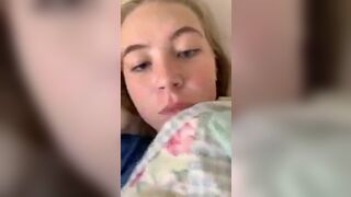 Sexy amazing petite blonde teasing on periscope