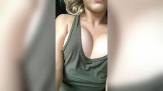 Gorgeous girl gets bored on periscope